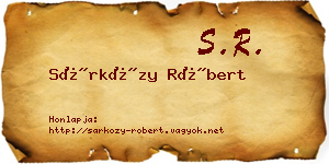 Sárközy Róbert névjegykártya